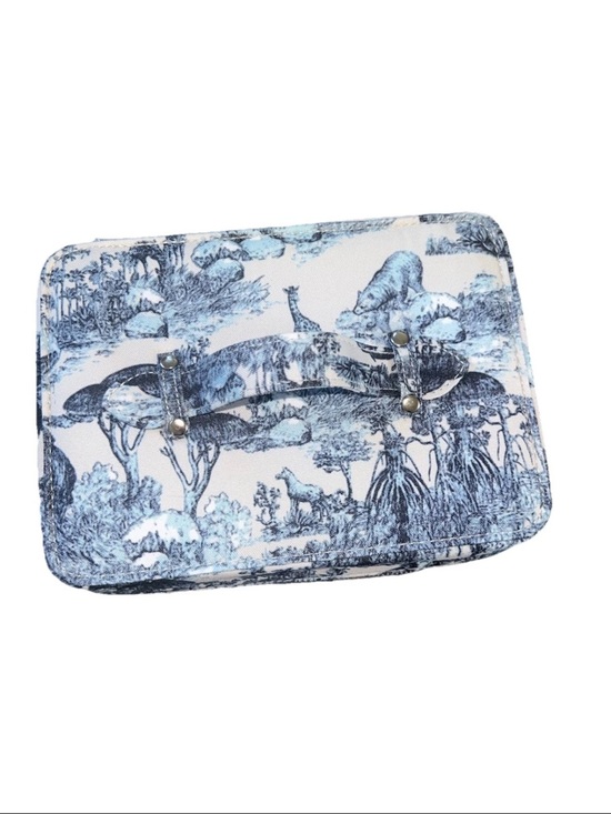 Dior Around The World Vanity Cosmetic Travel Case Toile Print Mirror - Picture 8 of 15